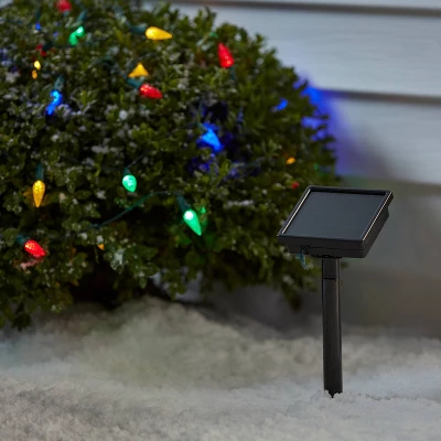 50ct Solar LED Faceted Christmas Indoor Outdoor String Lights With Green Wire - Wondershop™ 3 50ct Solar LED Faceted Christmas Indoor Outdoor String Lights With Green Wire - Wondershop™