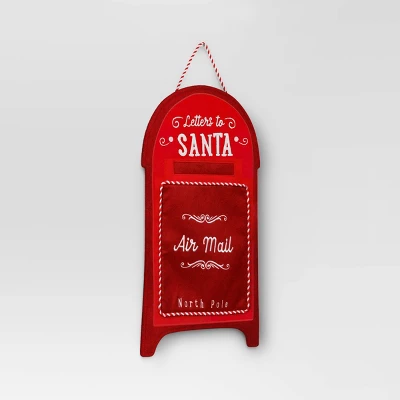 21" Christmas Santa's Mailbox Wall Hanging Decor - Wondershop™ 4 21" Christmas Santa's Mailbox Wall Hanging Decor - Wondershop™ - Image 2