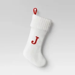 Knit Monogram Christmas Stocking White - Wondershop™ -Wondershop GUEST 047884d7 a180 4211 85ec 4c68a22e032b