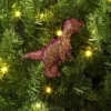 5" Christmas Plastic Chunky Glitter Pink Dinosaur Ornament - Wondershop™ -Wondershop GUEST 08442825 d395 4e70 b611 1cae2cd19c27