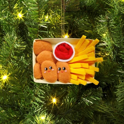 Christmas Fabric Chicken Nuggets Ornament - Wondershop™ 3 Christmas Fabric Chicken Nuggets Ornament - Wondershop™