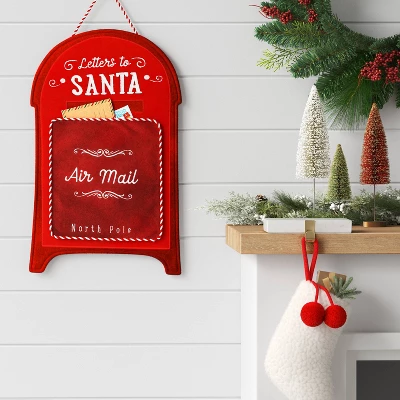 21" Christmas Santa's Mailbox Wall Hanging Decor - Wondershop™ 3 21" Christmas Santa's Mailbox Wall Hanging Decor - Wondershop™
