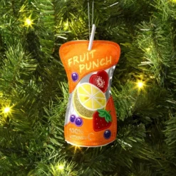 Christmas Fabric Fruit Punch Ornament - Wondershop™