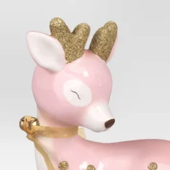 Christmas Ceramic Sitting Deer Décor Pink - Wondershop™ -Wondershop GUEST 11e82d3e 688d 4866 a707 77e48b77be26
