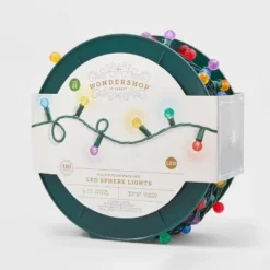 150ct LED Faceted Sphere Christmas String Lights Spool With Green Wire - Wondershop™ 10 150ct LED Faceted Sphere Christmas String Lights Spool With Green Wire - Wondershop™ -Wondershop GUEST 127e0a7f 5268 4fcd 9aeb 45676b319673
