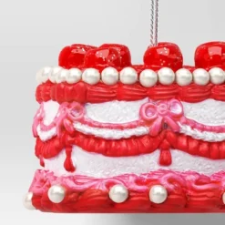 Christmas Resin Heart Cake Ornament Pink/Red - Wondershop™ -Wondershop GUEST 14ddd888 3d1a 4838 b2ee 5e8f243e8e4f