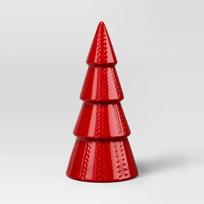 10" Ceramic Tree Shaped Christmas Decor - Wondershop™ 5 10" Ceramic Tree Shaped Christmas Decor - Wondershop™ - Image 3