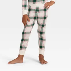 Toddler Plaid Ribbed Long Sleeve Shirt And Pants Holiday Matching Family Pajama Set - Wondershop™ Cream -Wondershop GUEST 158e5323 f5f5 4c04 a8d4 e7331f80c51a