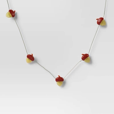 30ct LED Battery Operated Christmas Acorn Dew Drop Lights Warm White With Gold Wire - Wondershop™ 4 30ct LED Battery Operated Christmas Acorn Dew Drop Lights Warm White With Gold Wire - Wondershop™ - Image 2