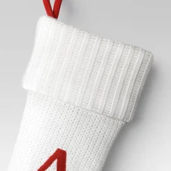 Knit Monogram Christmas Stocking White - Wondershop™ -Wondershop GUEST 167ae214 3087 48a7 8b5d b60238364aee