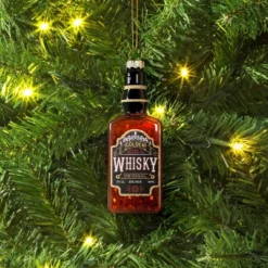 4.92" Christmas Glass Whisky Ornament - Wondershop™