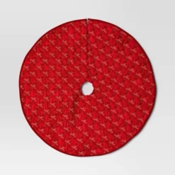 48" Christmas Embroidered Bow Velvet Tree Skirt Red - Wondershop™ -Wondershop GUEST 1cf4a7fb a45e 4de8 953f affa7fd1cdb0