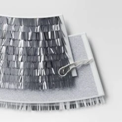 Christmas Mirrored Metallic Fringe Fabric Tree Collar Silver - Wondershop™ 8 Christmas Mirrored Metallic Fringe Fabric Tree Collar Silver - Wondershop™ -Wondershop GUEST 221e6e7c 47e7 45ac 9f0c bc10b80fca3f
