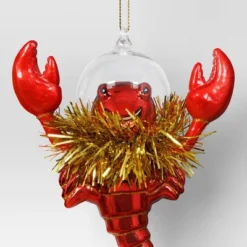 Christmas Lobster With Tinsel Collar Ornament - Wondershop™ -Wondershop GUEST 2563c2ad cff5 4135 9598 3549bcde3456