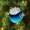 4.25" Christmas Plastic Scallop Ornament Blue - Wondershop™ -Wondershop GUEST 25eec587 a58d 4a4b b57e 2184e95fe487