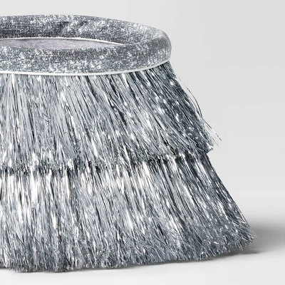 7" Christmas Roll Up Mini Tree Collar Silver - Wondershop™ 4 7" Christmas Roll Up Mini Tree Collar Silver - Wondershop™ - Image 2