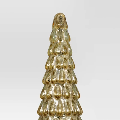 15" Christmas Mercury Glass Tiered Classic Tree Decor - Wondershop™ 5 15" Christmas Mercury Glass Tiered Classic Tree Decor - Wondershop™ - Image 3