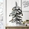 19" Christmas Flocked Tree Round White Base - Wondershop™ -Wondershop GUEST 3000e1c7 d1c7 444d b8d3 cdaabf5c603b