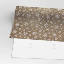 30” 20 Sq Ft Christmas Roll Wrap White Snowflakes On Brown Kraft - Wondershop™ -Wondershop GUEST 3370b8b0 4173 4e25 8511 da639fe9a2c7