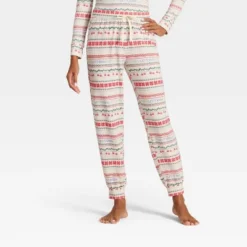 Women's "Let It Snow" Fair Isle Cozy Knit Holiday Matching Family Pajama Pants - Wondershop™ Cream -Wondershop GUEST 33b61098 bedb 42fb 8a1c 6b7f1e098607