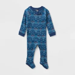 Baby Hanukkah Ribbed Holiday Matching Family Footed Pajama - Wondershop™ Blue -Wondershop GUEST 3751a941 9c03 4133 b460 8d13c978aecd