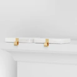 2pk Marble Christmas Stocking Holder White/Gold - Wondershop™ -Wondershop GUEST 377757fc d288 492e 9063 285f2c7a0c03