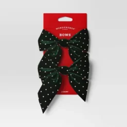 2ct Metallic Polka Dot Christmas Decorative Bow - Wondershop™ -Wondershop GUEST 3bc15ebf 8d34 4a6f ae85 3ae3720a270b