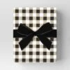 30” 25 Sq Ft Christmas Roll Wrap Cream/White/Black Gingham Check - Wondershop™ -Wondershop GUEST 3bccc1cb 5e67 44f1 b0b5 42162869aa39