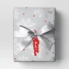 30” 20 Sq Ft Christmas Roll Wrap Silver Snowflake On Grey - Wondershop™ -Wondershop GUEST 3ca6bb21 3f46 42fe baae 5475b56ab76a