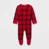 Baby Plaid Ribbed Holiday Matching Family Footed Pajama - Wondershop™ Red/Black -Wondershop GUEST 40bfc556 46ed 4d4c b145 76cae85438b9