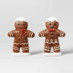 2pk Christmas Ceramic Gingerbread Decor - Wondershop™ -Wondershop GUEST 4811a438 da35 497a bb2b 26370fbb21de