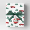 40" 125 Sq Ft Christmas Roll Wrap Trucks And Trees On White - Wondershop™ -Wondershop GUEST 4c46ab1a 29c6 421b 8d2a 74fd44b80780
