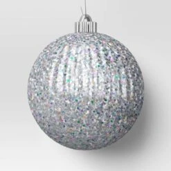 4ct 150mm Christmas Iridescent Glitter Ornament Set Sliver - Wondershop™ 7 4ct 150mm Christmas Iridescent Glitter Ornament Set Sliver - Wondershop™ -Wondershop GUEST 51750a29 0c71 4d08 a808 4a30e9f8dc26