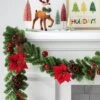 6' Cedar With Poinsettia Flowers And Pinecones Christmas Artificial Garland - Wondershop™: Traditional Decor, Indoor/Sheltered Outdoor Use 1 6' Cedar With Poinsettia Flowers And Pinecones Christmas Artificial Garland - Wondershop™: Traditional Decor, Indoor/Sheltered Outdoor Use -Wondershop GUEST 552dcef4 adda 4172 9fc5 3e3973680479