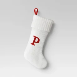Knit Monogram Christmas Stocking White - Wondershop™ -Wondershop GUEST 590e749f c5c8 4d85 9a1f b5719777ce54
