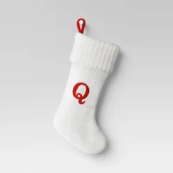 Knit Monogram Christmas Stocking White - Wondershop™ -Wondershop GUEST 59f014a5 508e 4532 bdc8 9a4dc12ae57e
