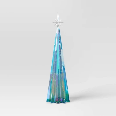 18.75" Christmas Iridescent Tree With Star - Wondershop™ 4 18.75" Christmas Iridescent Tree With Star - Wondershop™ - Image 2