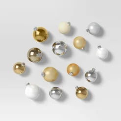 42pc Round Glass Christmas Tree Ornament Set - Wondershop™ -Wondershop GUEST 5a943646 6bdd 4b7f 8371 9a2bc470d9f5