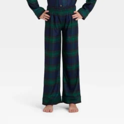 Kids' Plaid Long Sleeve Shirt And Pants Holiday Matching Family Pajama Set - Wondershop™ Navy Blue -Wondershop GUEST 5b6e3329 42c5 4cba 9b8c 9aa2277fa8e9