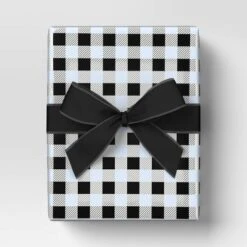 45' Christmas Fabric Ribbon Black Velvet - Wondershop™