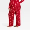 Women's Santa Print Ribbed Holiday Matching Family Pajama Pants - Wondershop™ Red -Wondershop GUEST 5f993d07 6037 438f 81c4 fd80e8aa0c24