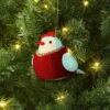 Christmas Featherly Friends Ornament Red Bow - Wondershop™ -Wondershop GUEST 60871d5f 7397 4c0e 9431 88370621131d