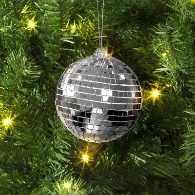 4" Christmas Disco Ball Ornament Silver - Wondershop™ 3 4" Christmas Disco Ball Ornament Silver - Wondershop™
