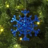5" Christmas Blue Plastic Snowflake Ornament - Wondershop™ -Wondershop GUEST 6455bb8d b596 4069 96e8 5479d23e0ec9