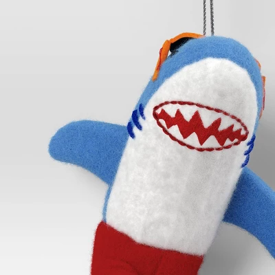 Christmas Felted Wool Shark With Surf Board Ornament - Wondershop™ 4 Christmas Felted Wool Shark With Surf Board Ornament - Wondershop™ - Image 2