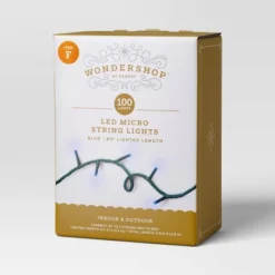 9.5' 3mm 100ct LED Micro Christmas String Lights With Green Wire - Wondershop™ -Wondershop GUEST 65eb7382 a1ce 4494 a190 1be6ffcda734