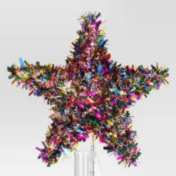 11" Lit-Led Multi Tinsel Star Twinkle Warm White Lights Christmas Tree Topper - Wondershop™ 7 11" Lit-Led Multi Tinsel Star Twinkle Warm White Lights Christmas Tree Topper - Wondershop™ -Wondershop GUEST 679e2025 0a32 4c2c 9ed7 22afd1274717