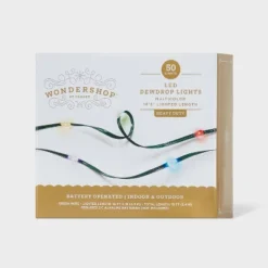 50ct LED Heavy Duty Dewdrop Christmas Indoor Fairy String Lights With Green Wire - Wondershop™ 11 50ct LED Heavy Duty Dewdrop Christmas Indoor Fairy String Lights With Green Wire - Wondershop™ -Wondershop GUEST 6997bc27 7da0 4b12 aa1c d0b9ca0ade68