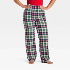 Women's Plaid Microfleece Holiday Matching Family Pajama Pants - Wondershop™ Cream -Wondershop GUEST 6a63793d fb40 442b b6b1 31380154a49b