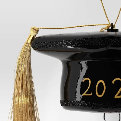 Christmas Glass Graduation Cap Ornament - Wondershop™ 4 Christmas Glass Graduation Cap Ornament - Wondershop™ - Image 2